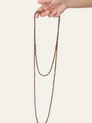 Collana punto luce - Tabacco