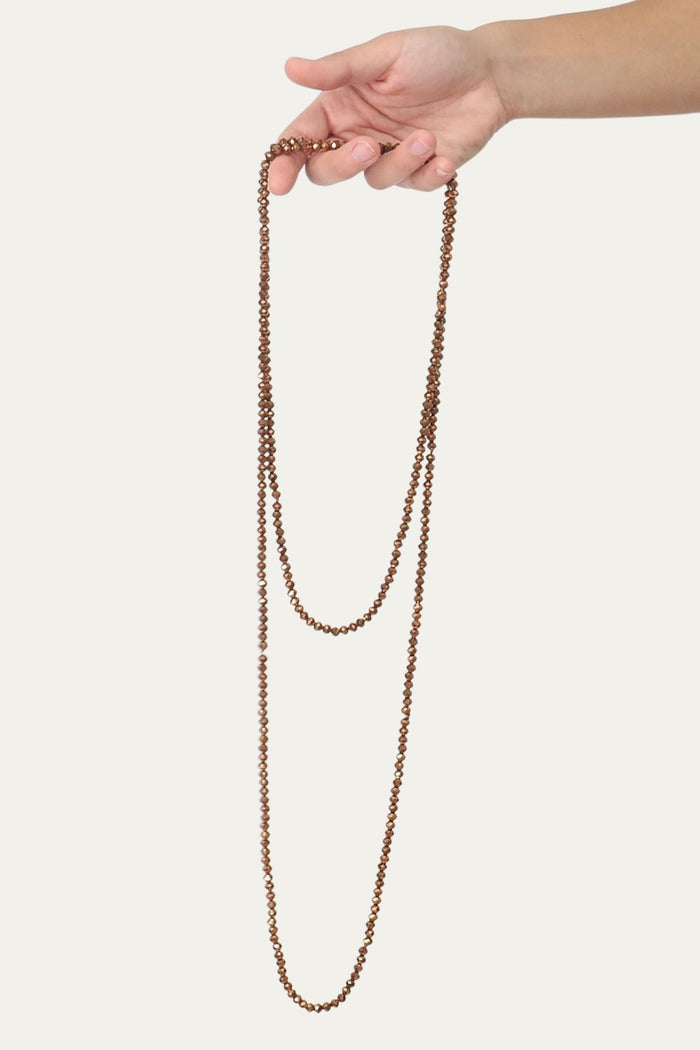Collana punto luce - Tabacco