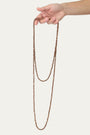 Collana punto luce - Tabacco