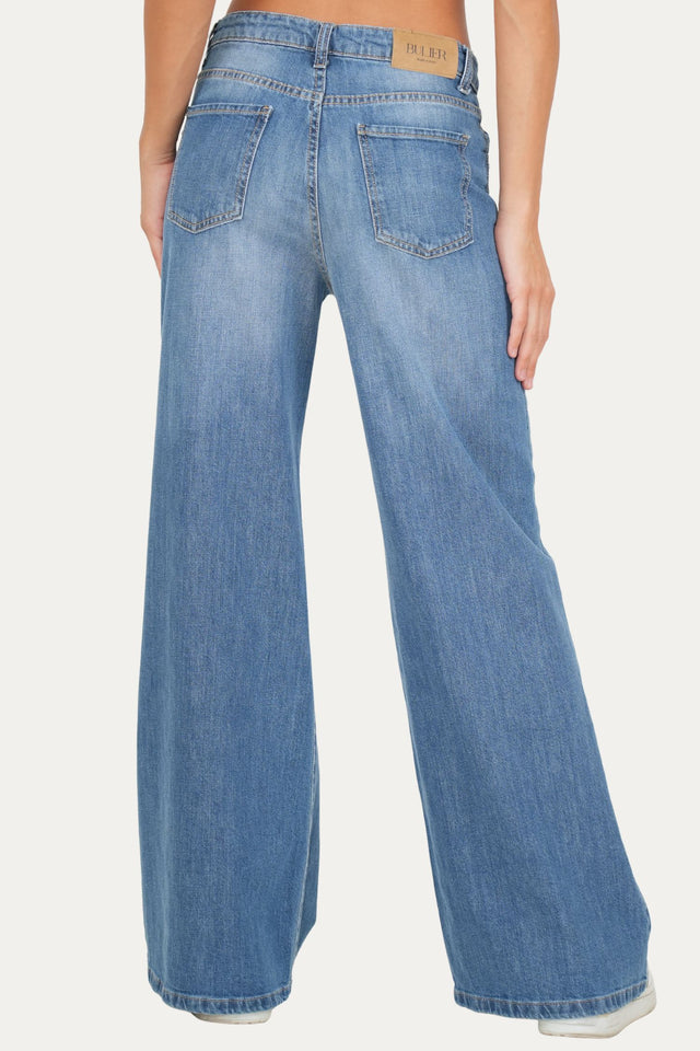 Jeans palazzo DEA tessuto Comfort - Denim Blu Light