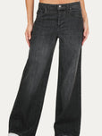 Jeans palazzo DEA tessuto Comfort - Denim Nero