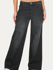 Jeans palazzo DEA tessuto Comfort - Denim Nero