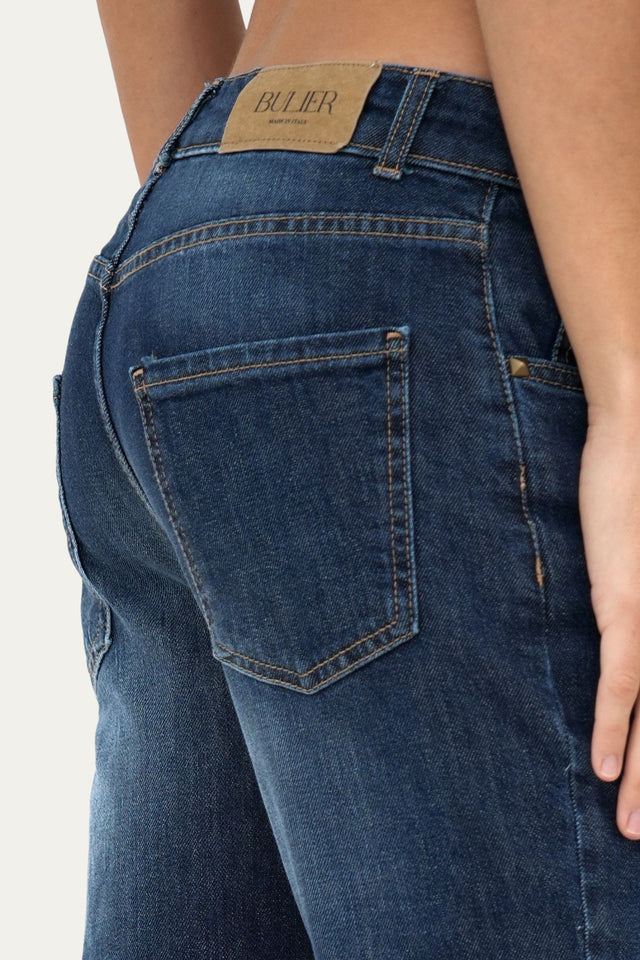 Jeans boyfriend SAMMY tessuto Comfort - Denim Blu