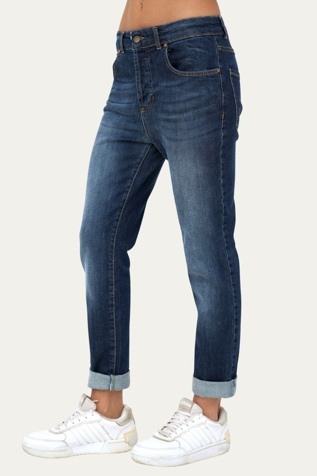 Jeans boyfriend SAMMY tessuto Comfort - Denim Blu