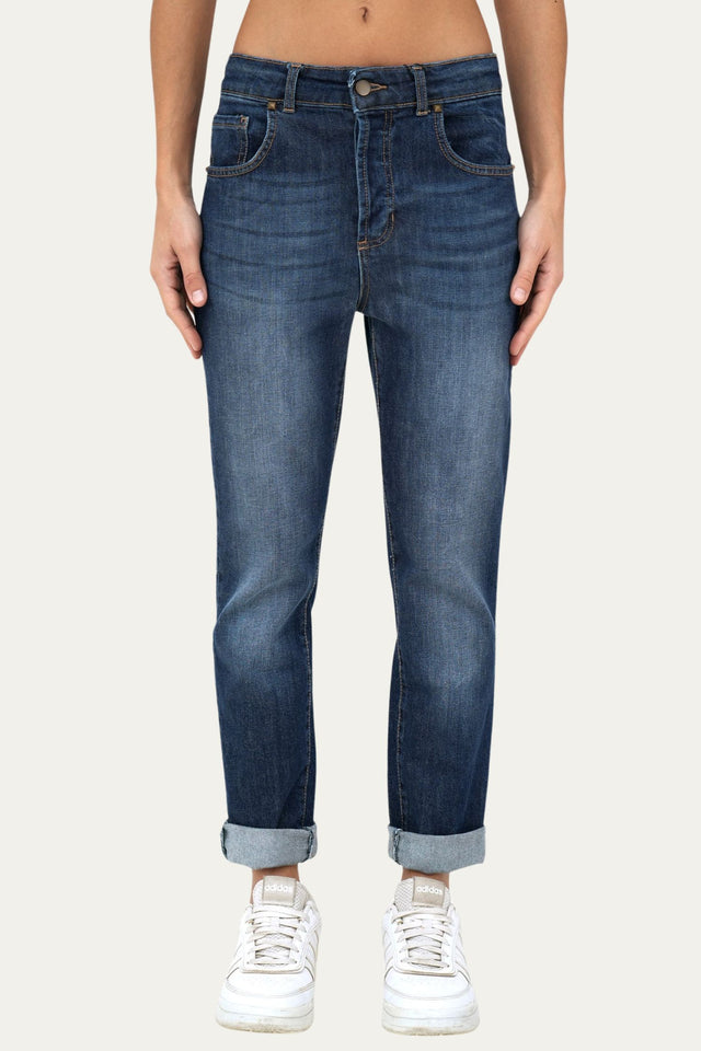 Jeans boyfriend SAMMY tessuto Comfort - Denim Blu