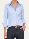 Camicia Oxford slim fit - Celeste