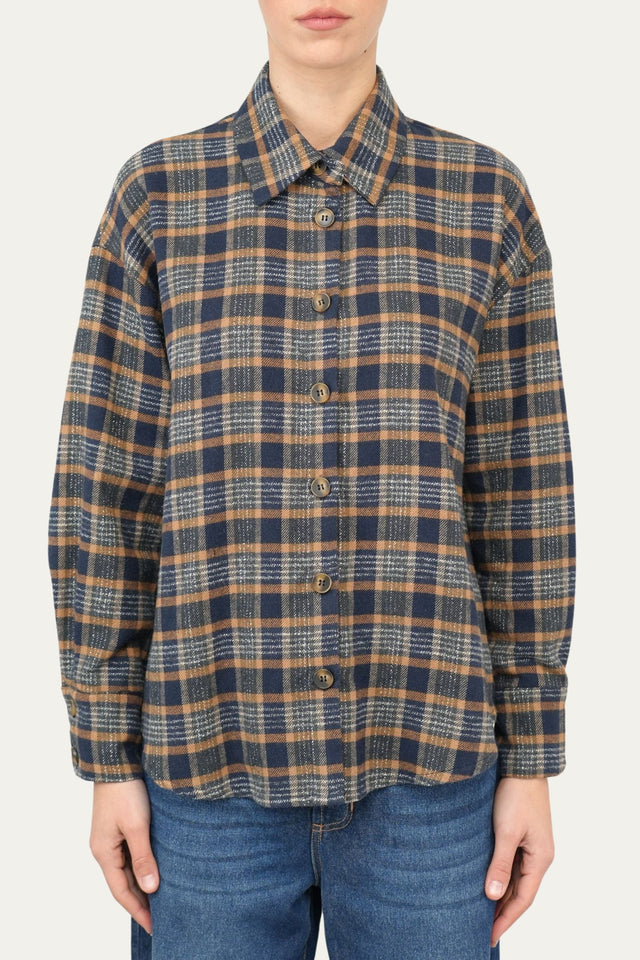 Camicia flanella lumberjack - Blu