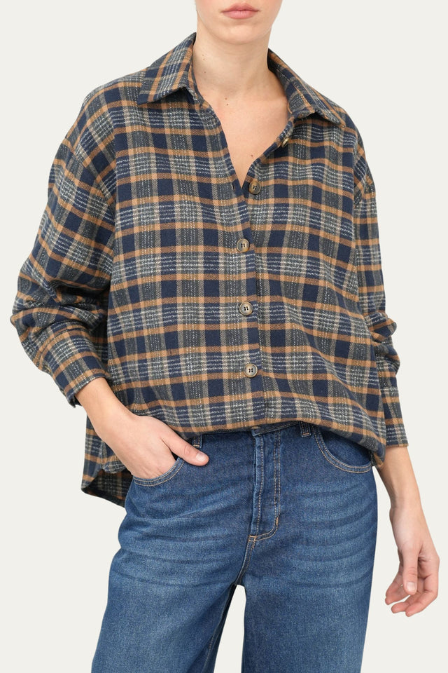 Camicia flanella lumberjack - Blu