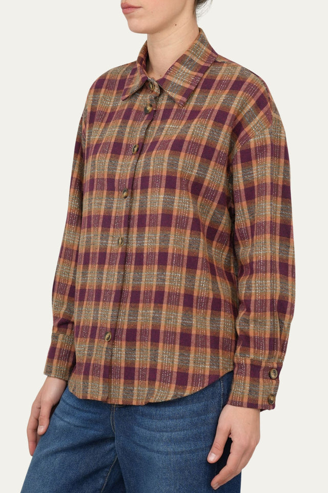 Camicia flanella lumberjack - Bordeaux