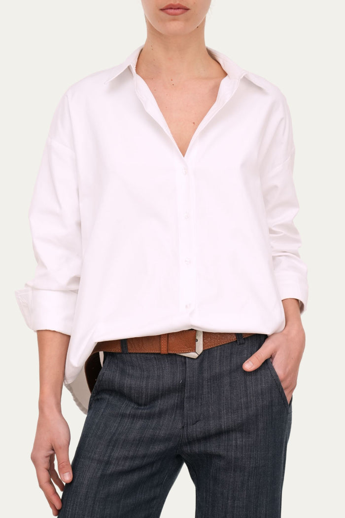 Camicia Oxford oversized - Bianco