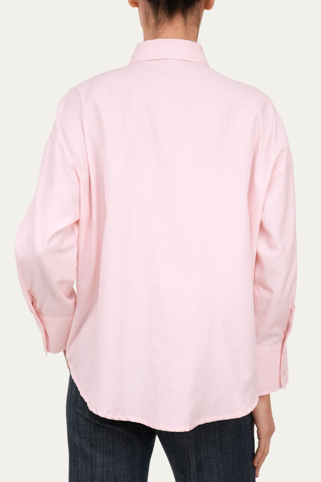 Camicia Oxford oversized - Rosa