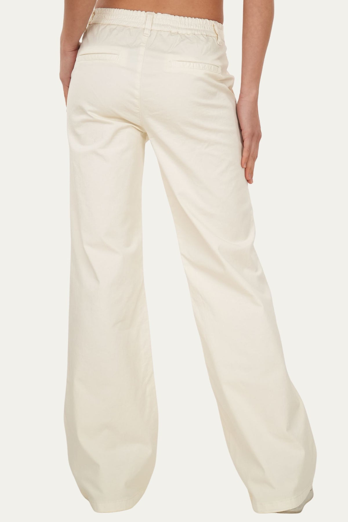 Pantalone palazzo LIA cotone Light - Panna