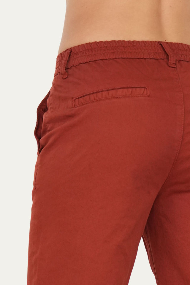 Pantalone palazzo LIA cotone Light - Terra