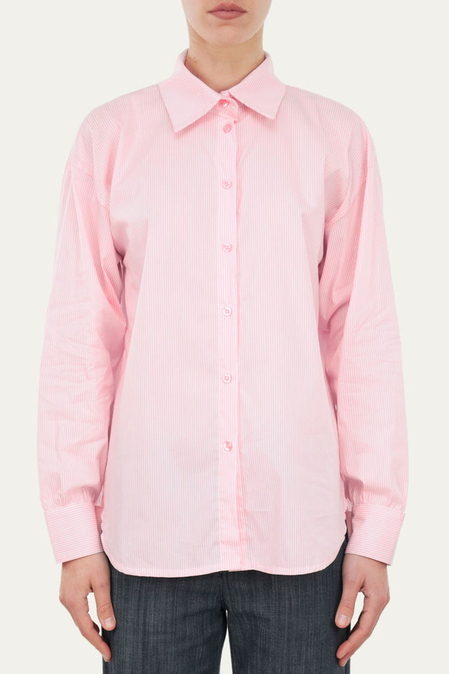 Camicia righe regular fit - Confetto