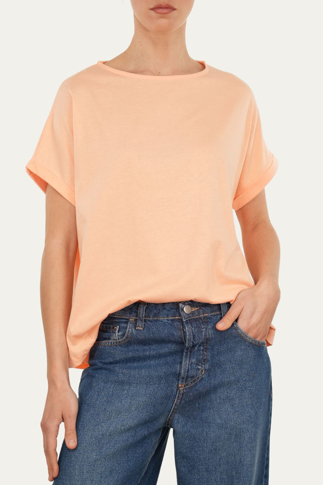 T+shirt a barchetta cotone - Pesca