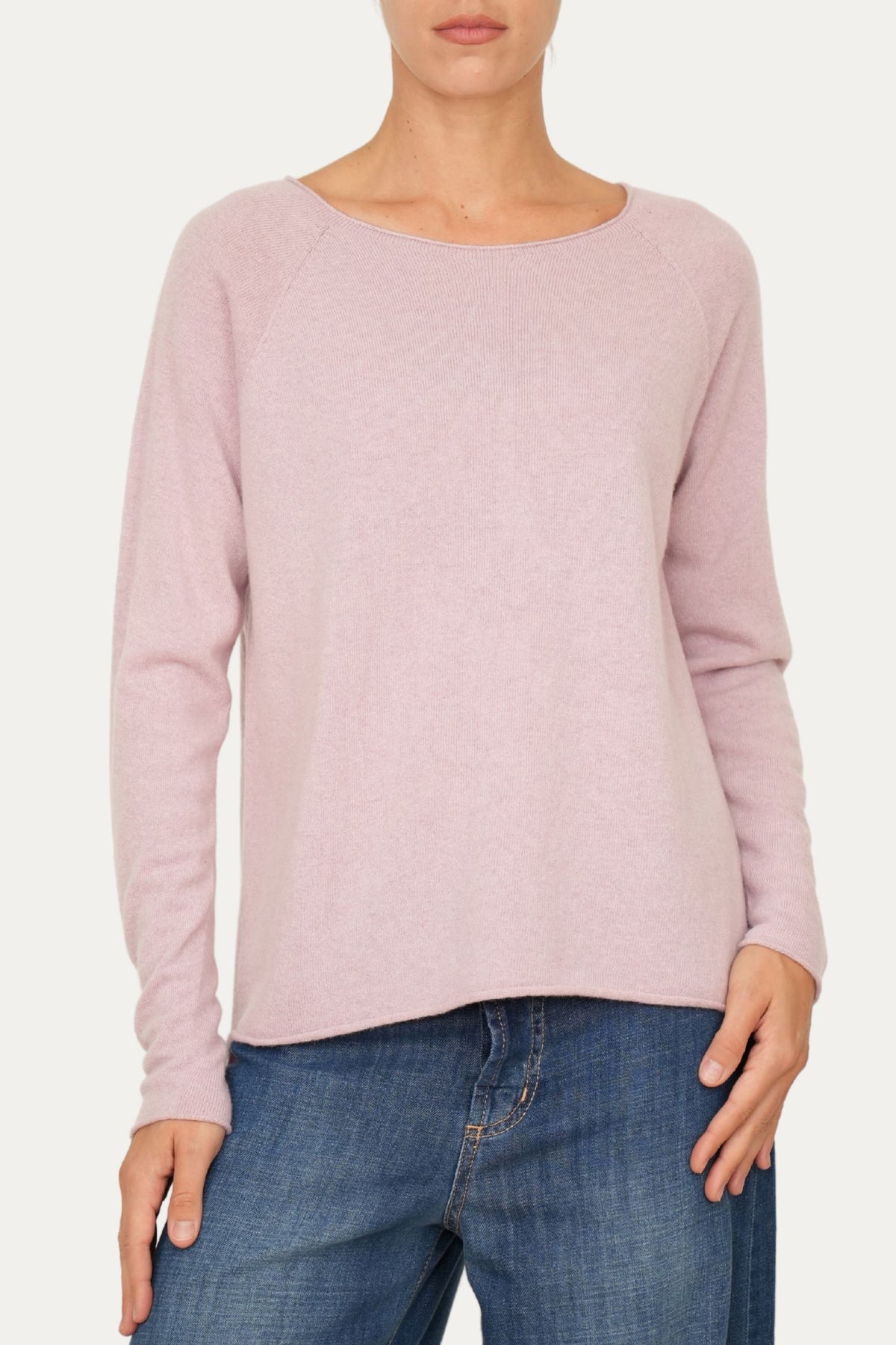 Maglia BASIC misto cashmere - Malva