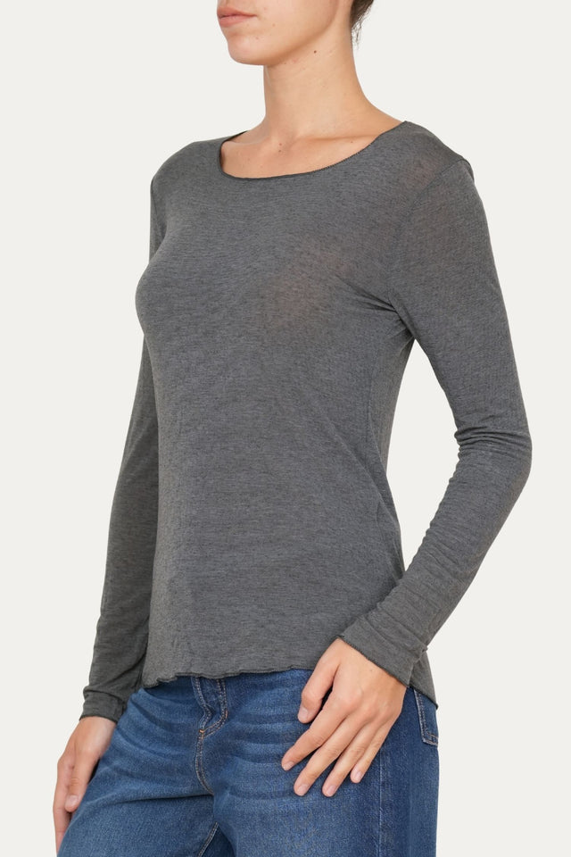 Maglia cachemirina - Antracite Mélange