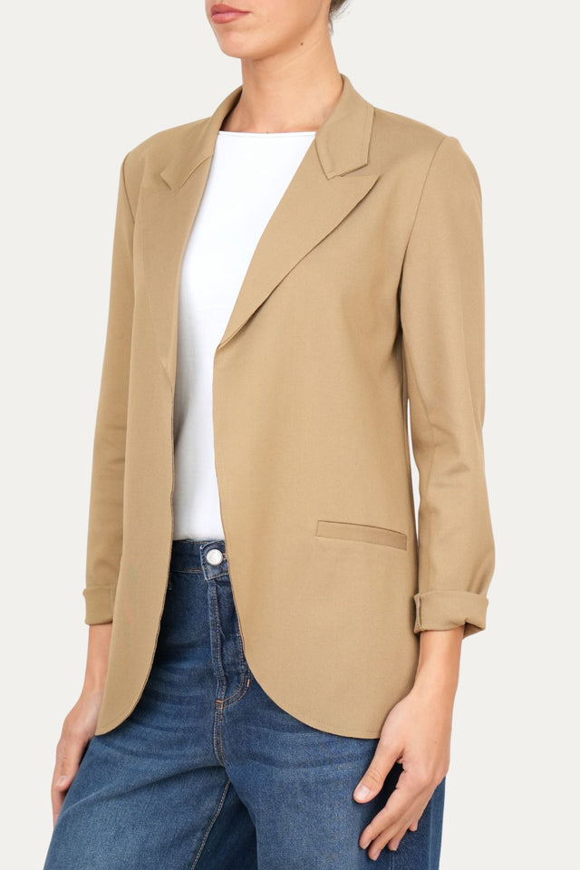 Giacca punto Milano JOLIE - Biscotto