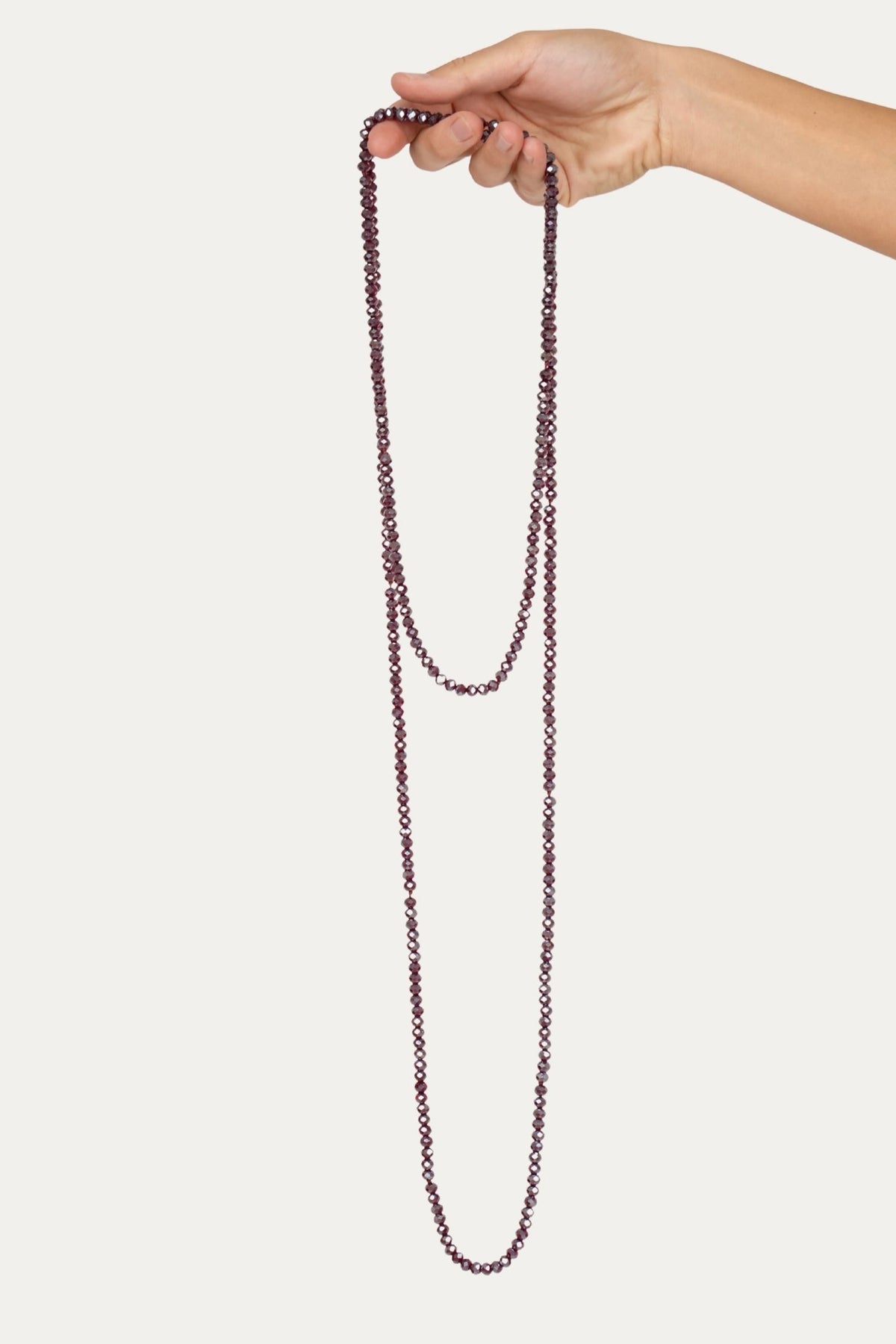 Collana punto luce - Borgogna