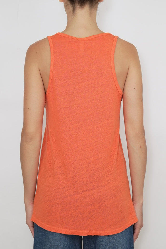 Bulier-Canotta lino - Arancione - Elisa Paglia