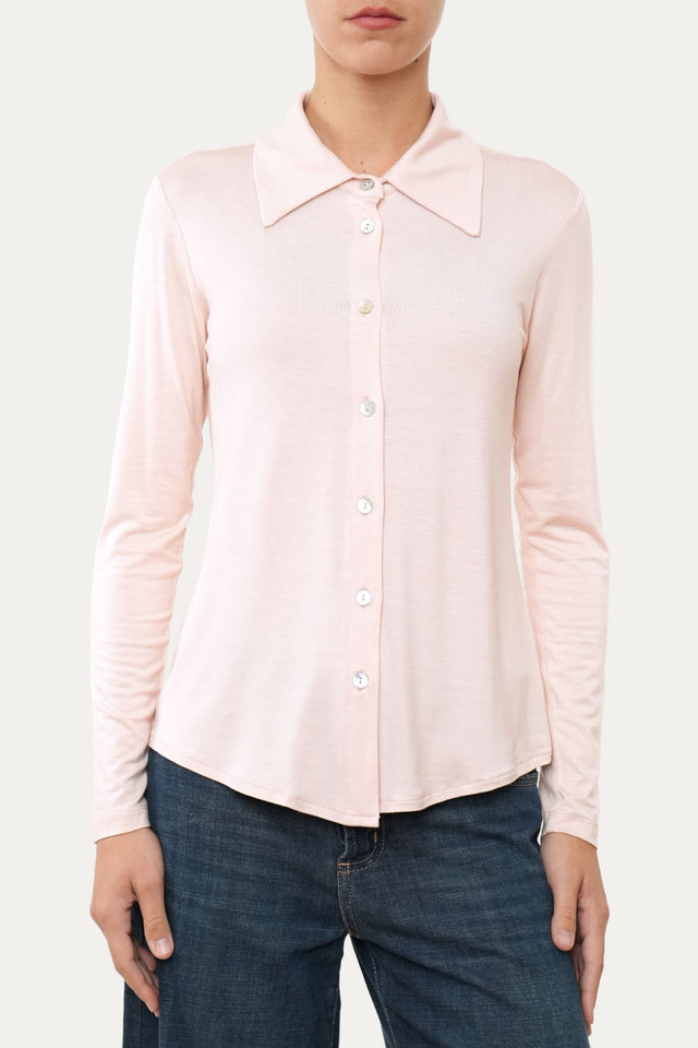 Camicia Jersey di Viscosa MILLY - Cipria
