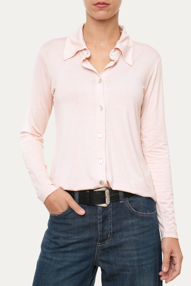 Camicia Jersey di Viscosa MILLY - Cipria