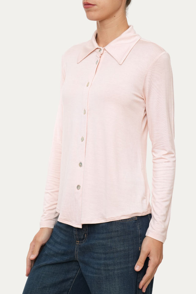 Camicia Jersey di Viscosa MILLY - Cipria