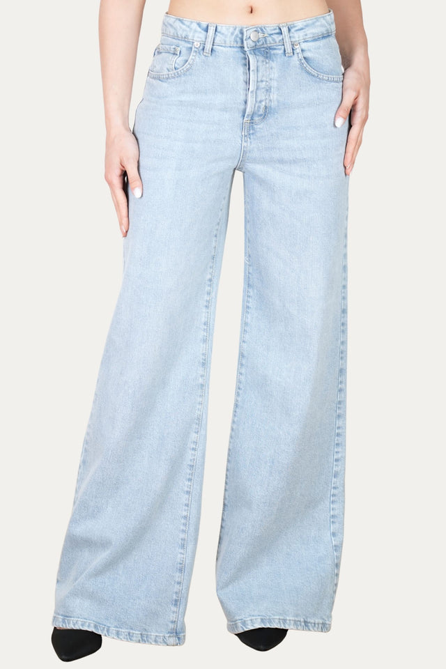Jeans palazzo DEA tessuto Comfort - Light Wash
