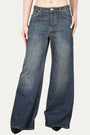 Jeans palazzo DEA tessuto Comfort - Denim Thè