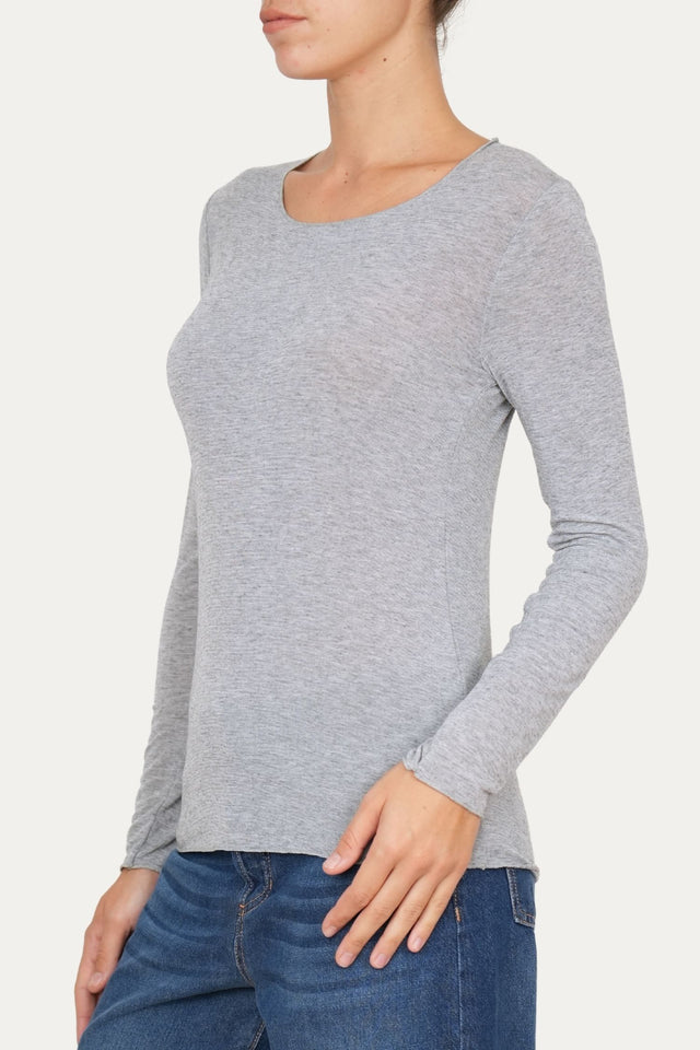 Maglia cachemirina - Grigio Mélange