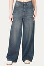 Jeans wide leg ISA in tessuto slegato - Denim Thè