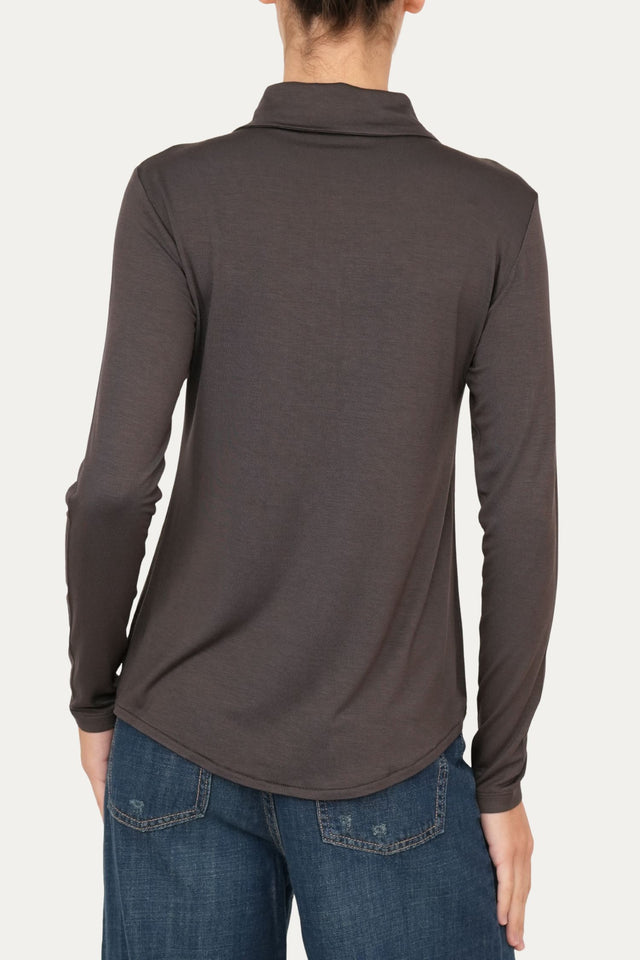 Camicia Jersey di Viscosa MILLY - Moro