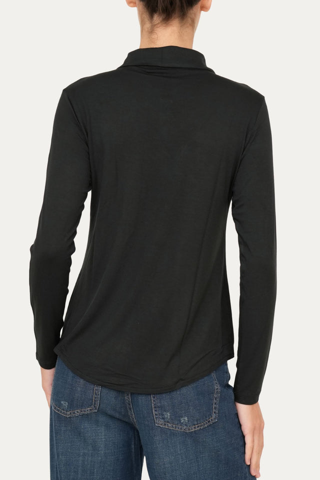 Camicia Jersey di Viscosa MILLY - Nero