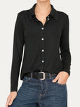 Camicia Jersey di Viscosa MILLY - Nero