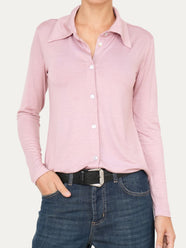 Camicia Jersey di Viscosa MILLY - Rosa Antico