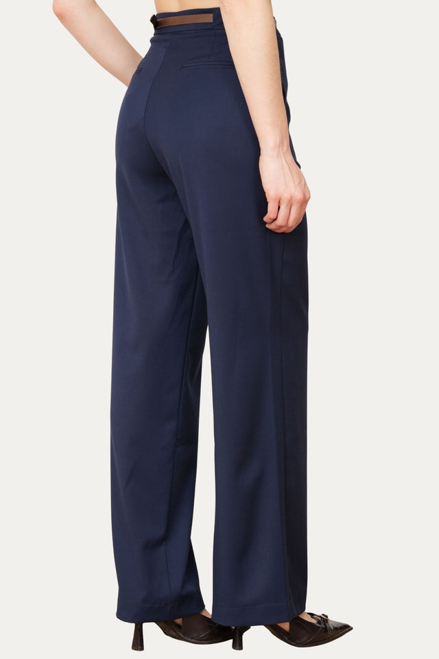 Pantalone palazzo sartoriale - Blu