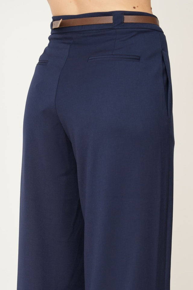 Pantalone palazzo sartoriale - Blu