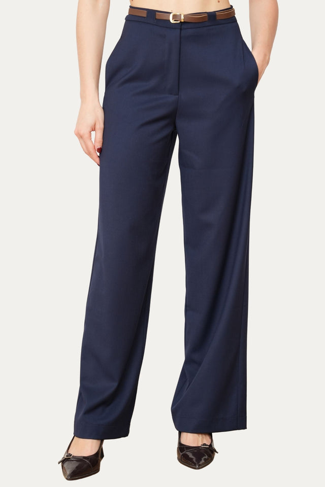 Pantalone palazzo sartoriale - Blu