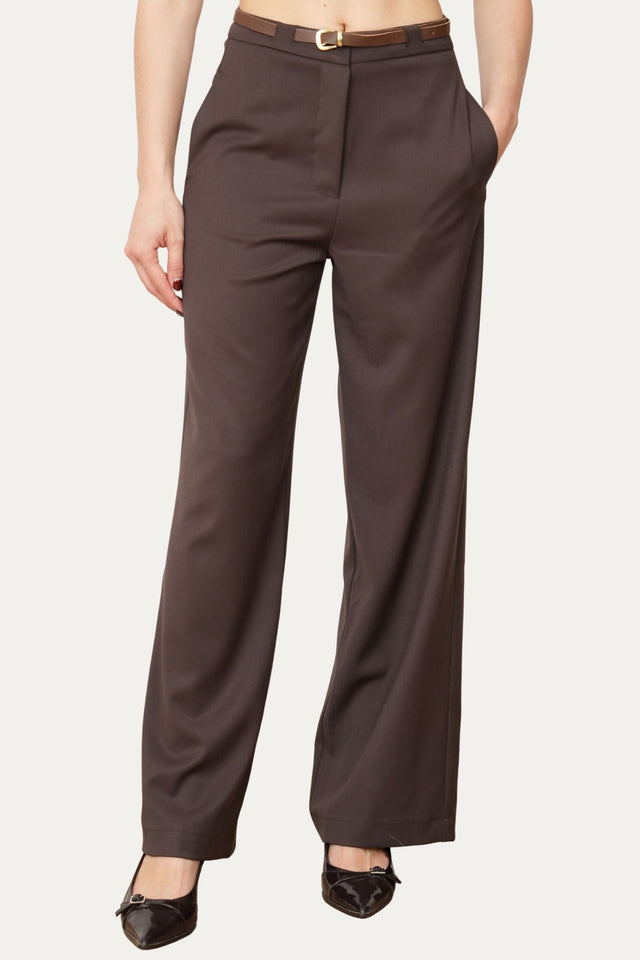 Pantalone palazzo sartoriale - Moro