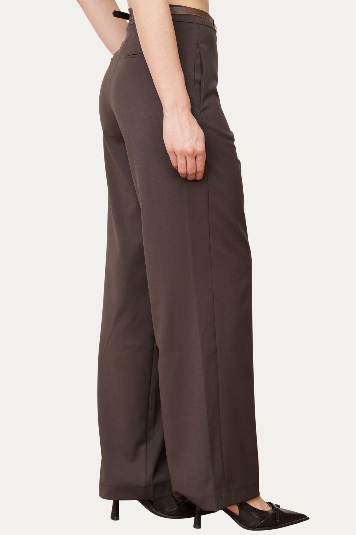 Pantalone palazzo sartoriale - Moro