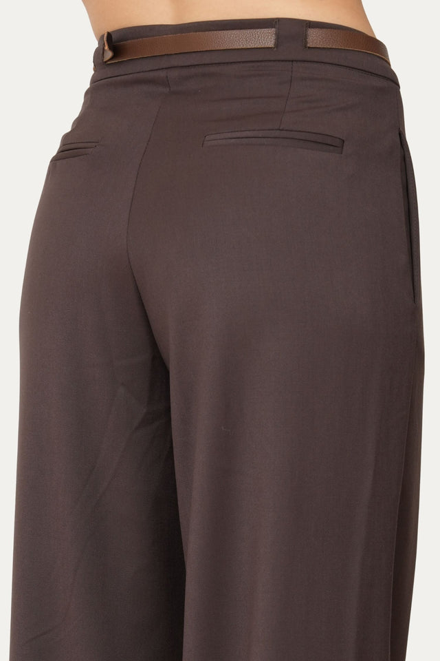 Pantalone palazzo sartoriale - Moro