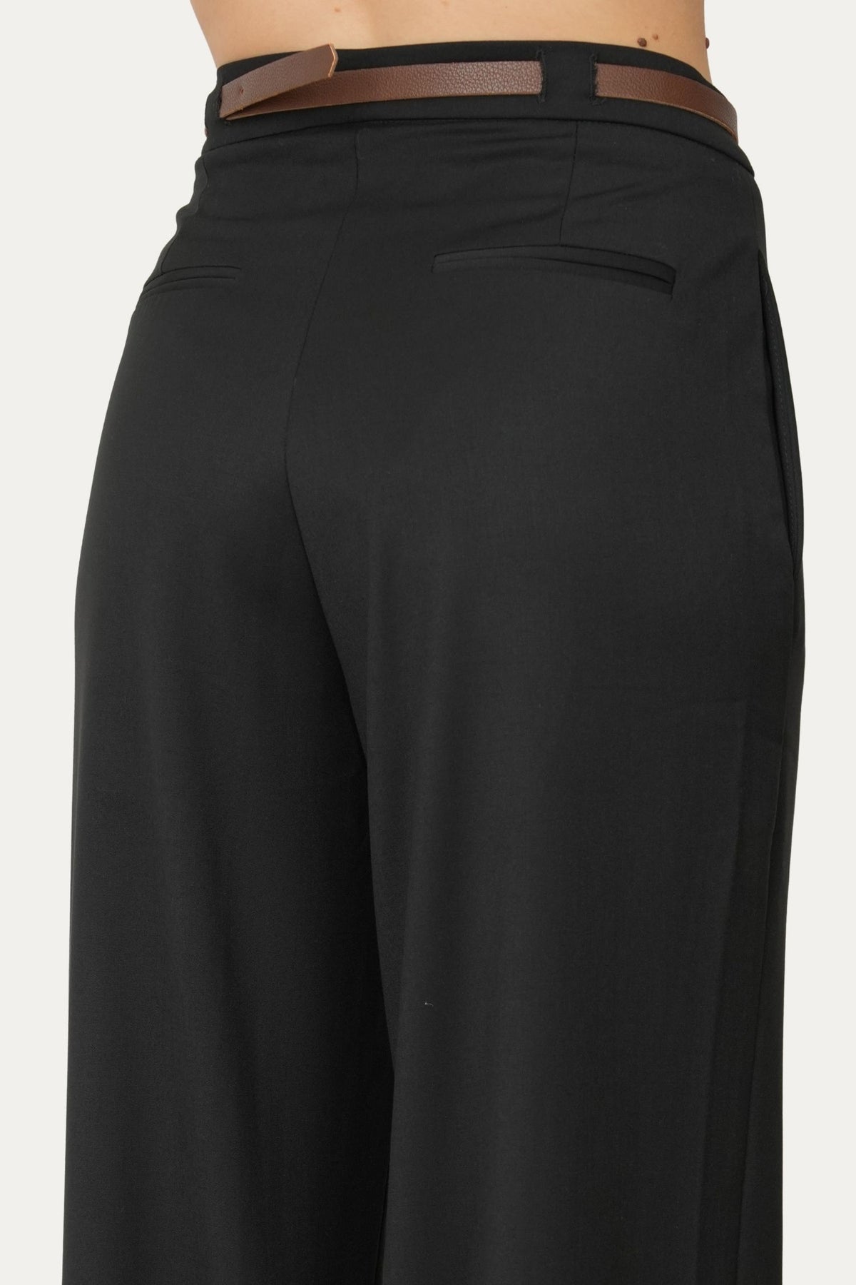 Pantalone palazzo sartoriale - Nero