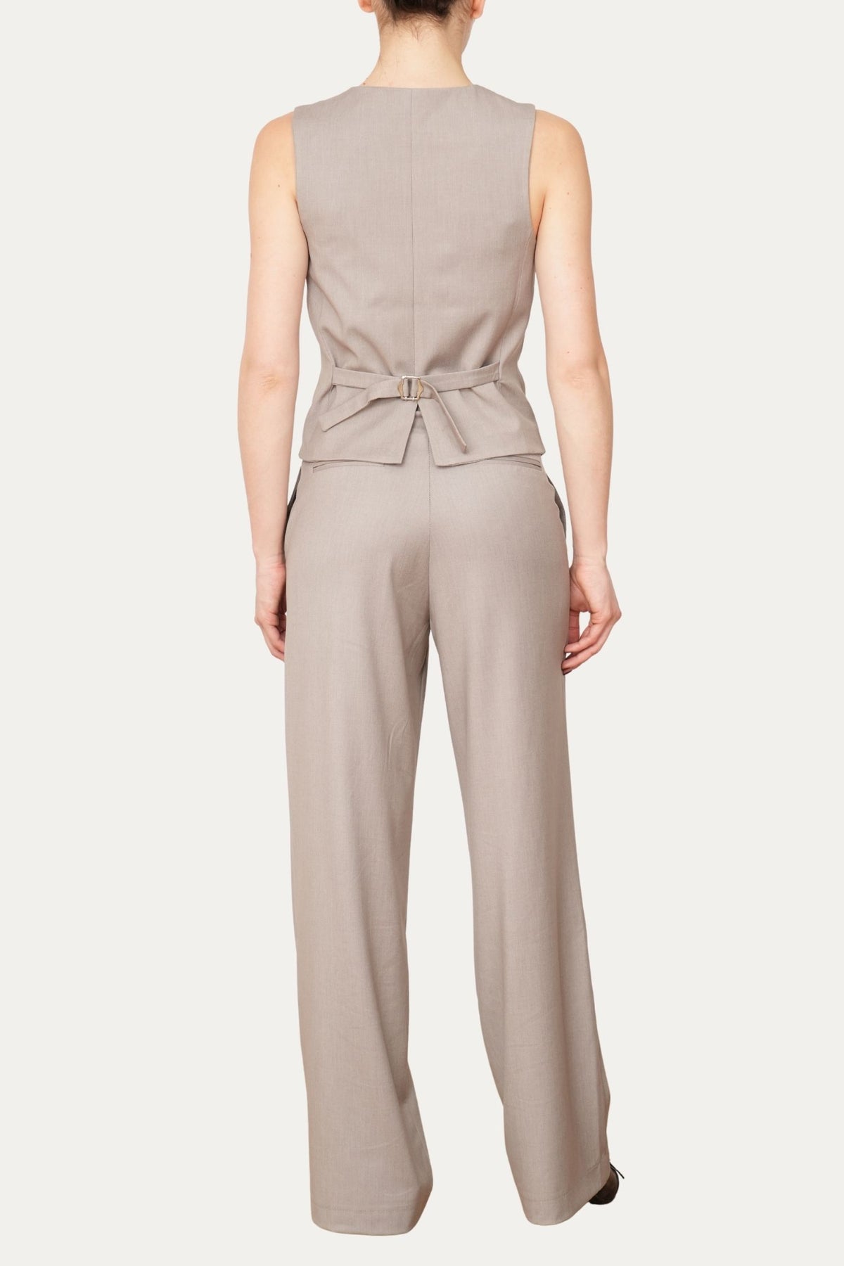 Pantalone palazzo sartoriale - Greige