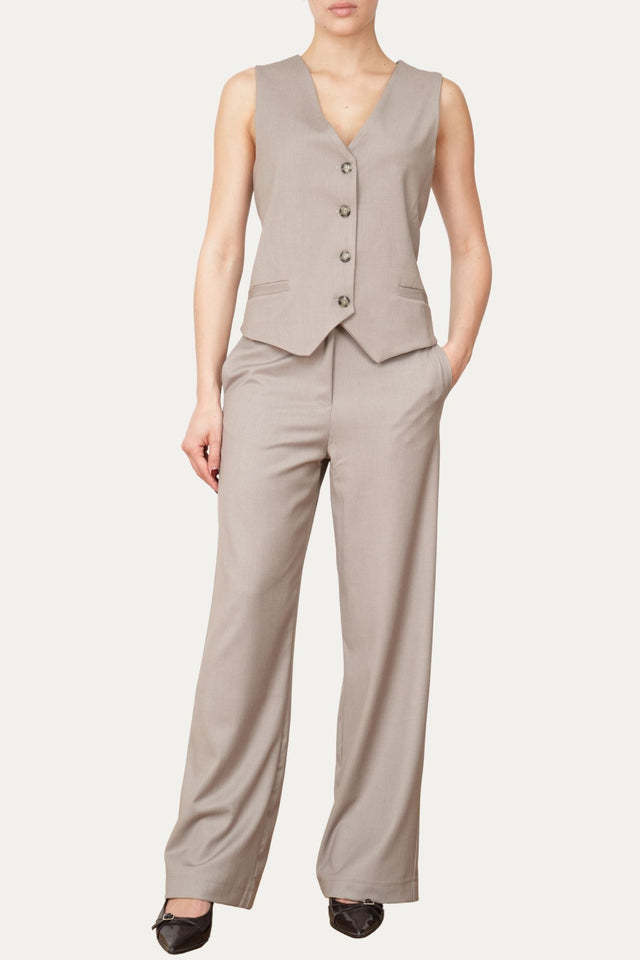 Gilet sartoriale - Greige