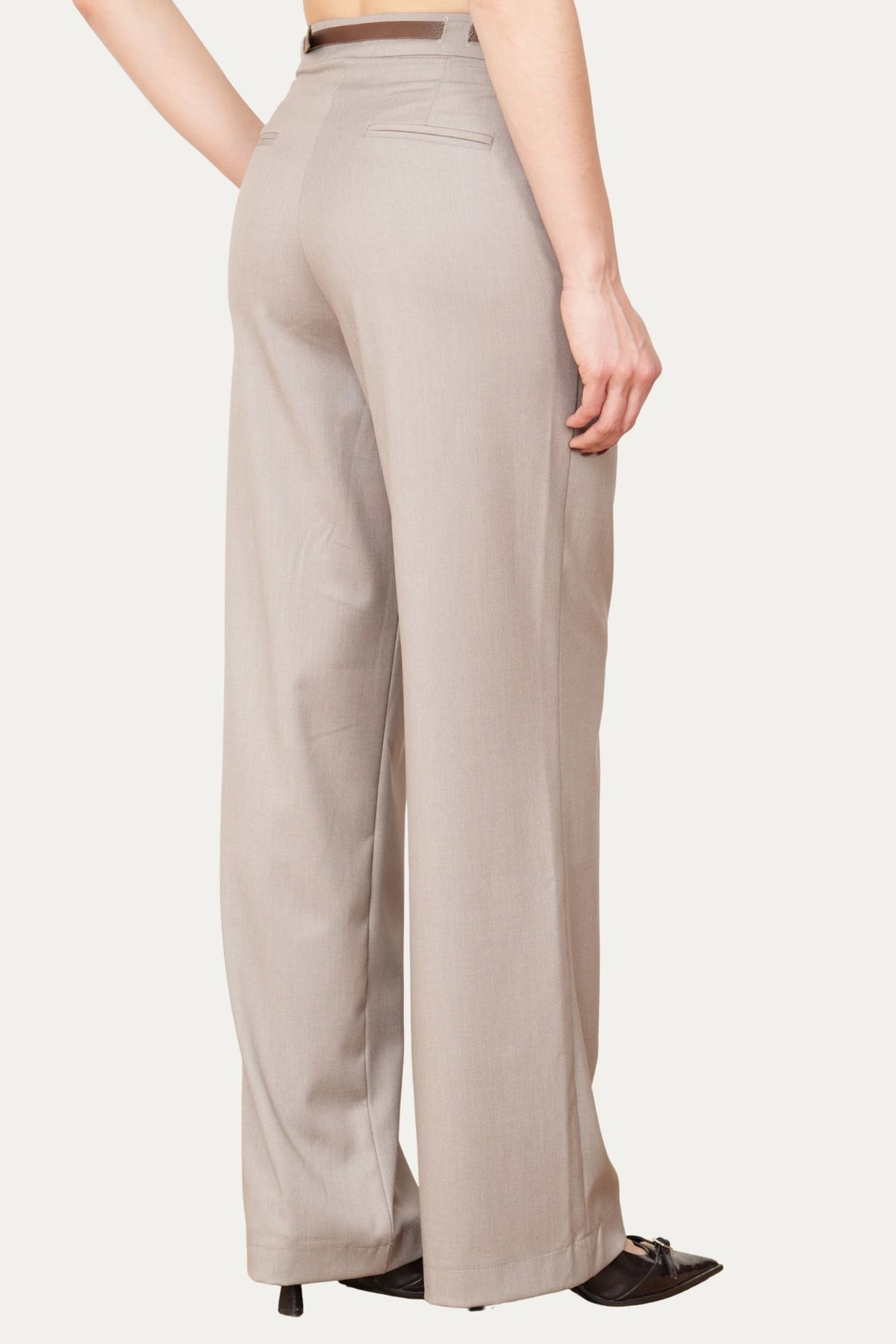 Pantalone palazzo sartoriale - Greige