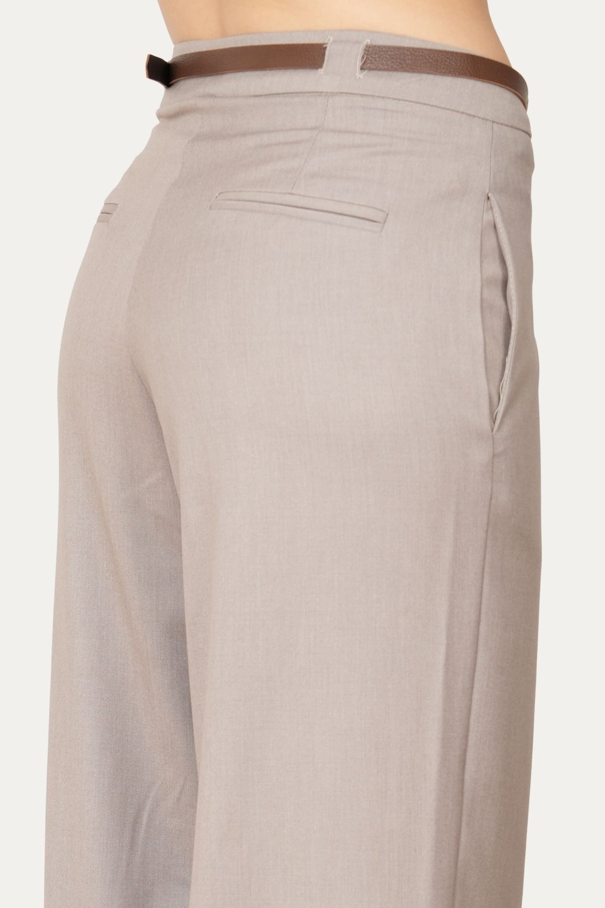 Pantalone palazzo sartoriale - Greige