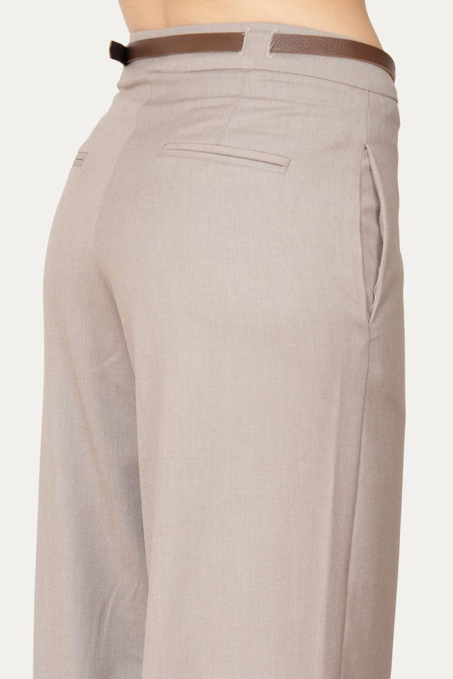 Pantalone palazzo sartoriale - Greige