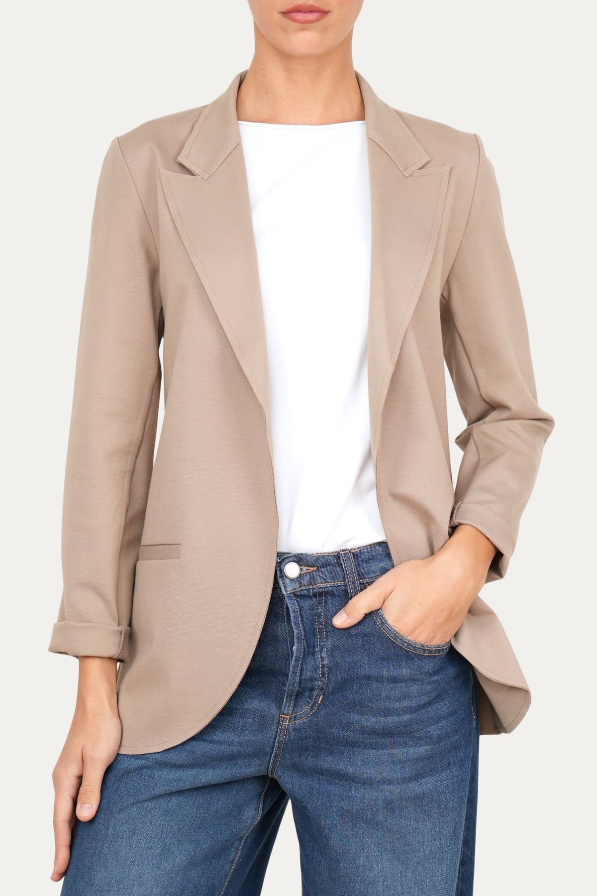 Giacca punto Milano JOLIE - Taupe