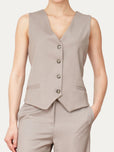 Gilet sartoriale - Greige