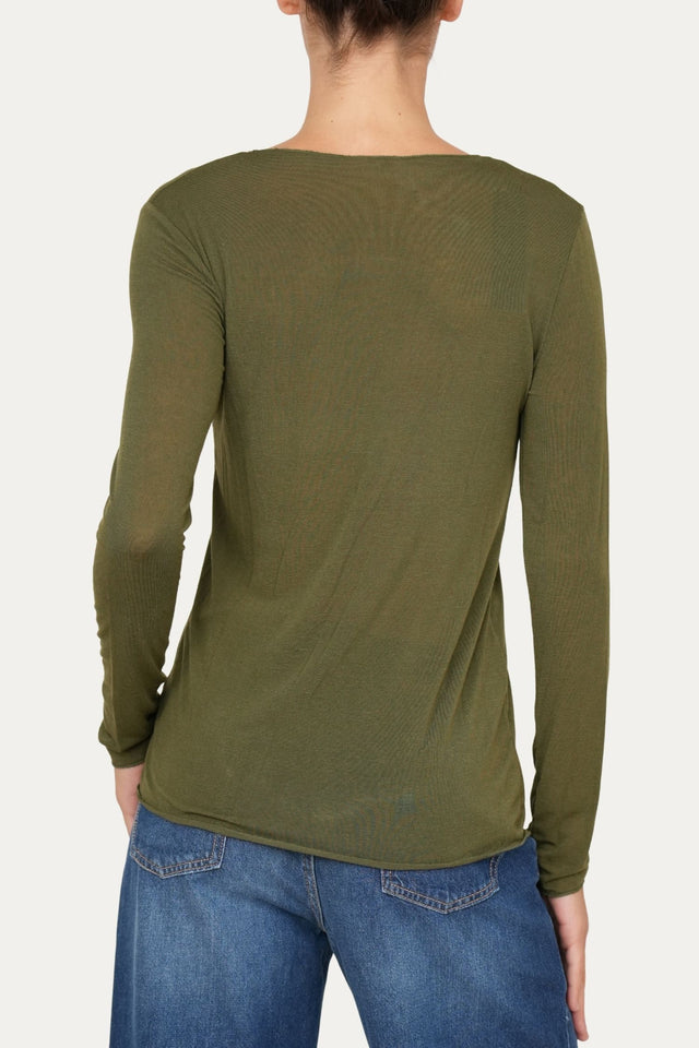 Maglia cachemirina - Verde Militare
